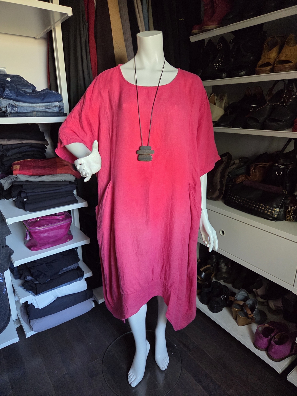Italian Linen Midi Dress Vanessa Zani